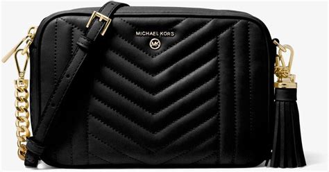 michael michael kors jet set medium quilted leather camera bag